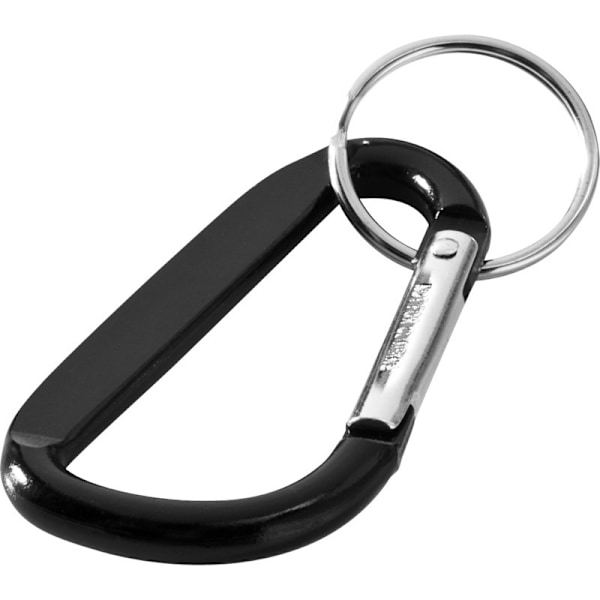 Timor återvunnen aluminium karbinhake nyckelring One Size Solid Bla Solid Black One Size