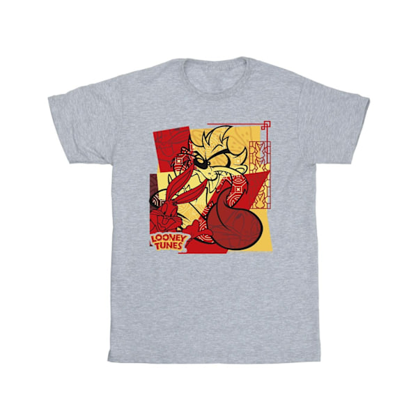 Looney Tunes Boys Taz Bugs Rabbit Nyår T-shirt 12-13 år Sports Grey 12-13 Years