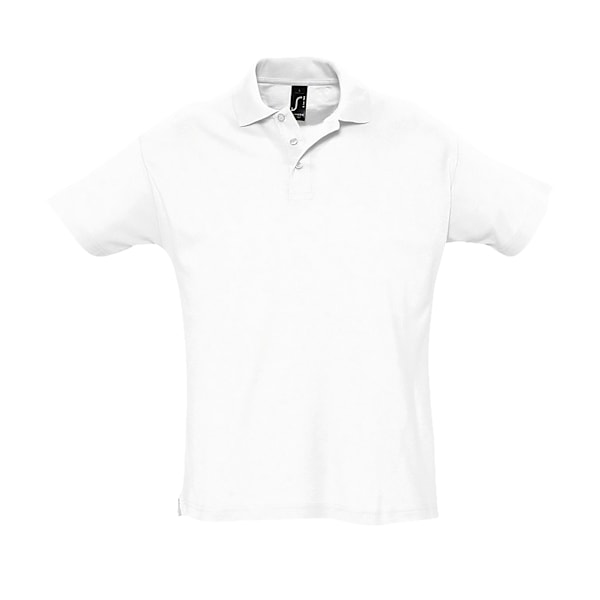SOLS Herr Sommar II Pique Kortärmad Poloskjorta 3XL Vit White 3XL