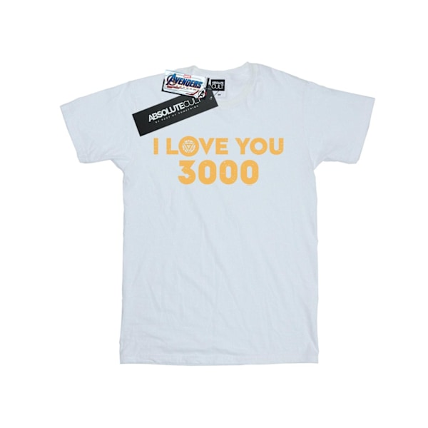 Marvel Pojkar Avengers Endgame Jag Älskar Dig 3000 Arc Reactor T-shirt White 7-8 Years