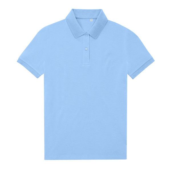 B&C Dam/Dam My Eco Polo Shirt 8 UK Lotus Blue Lotus Blue 8 UK