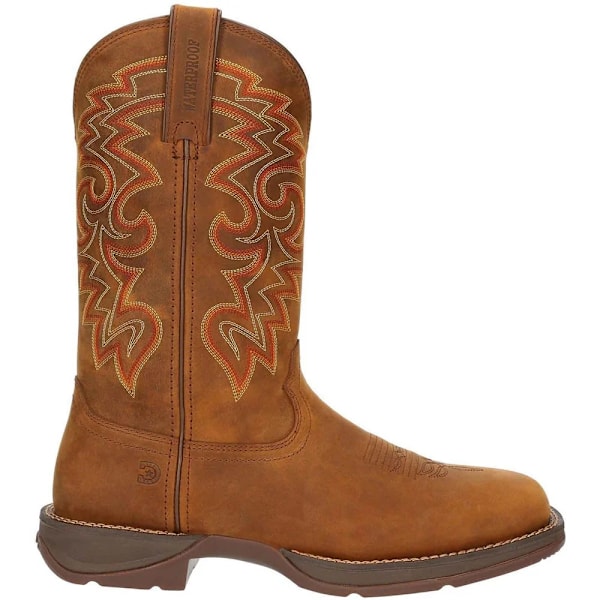 Durango Rebel Cowboyboots för män, vattentäta, fullnarvläder, storlek 9 Russet 9 UK