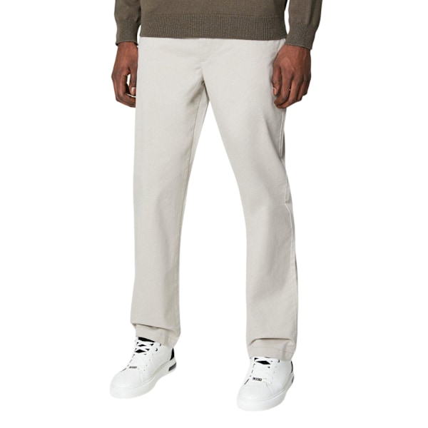 Maine Herr Premium Chino Byxor 32R Natur Natural 32R