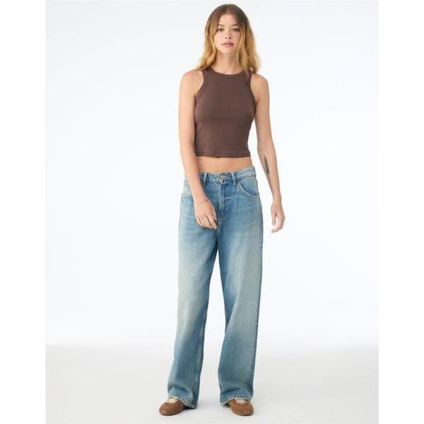 Bella + Canvas Dam Micro-Rib Racerback Linne XS Kakao Cocoa XS