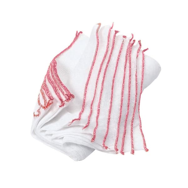 Blekt Disktrasor (10-pack) 21cm x 12cm Vit/Rosa White/Pink 21cm x 12cm