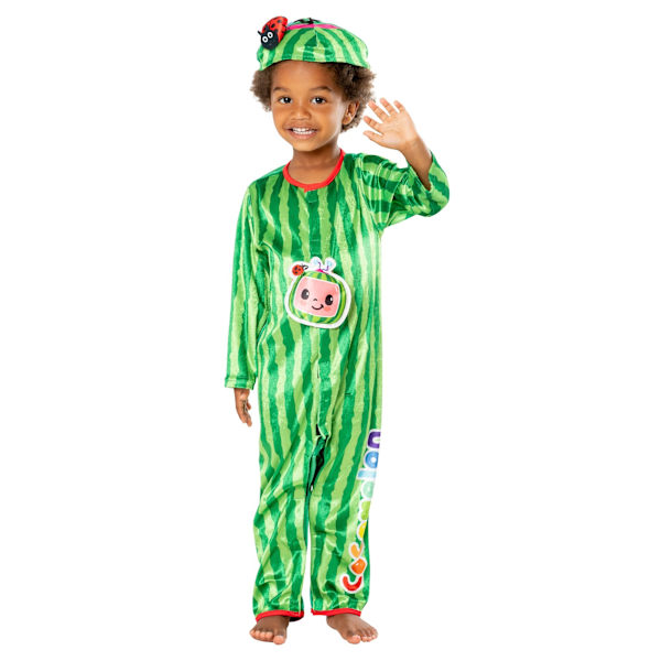 Cocomelon Barnkostym för barn/barn 5-6 år Grön Green 5-6 Years