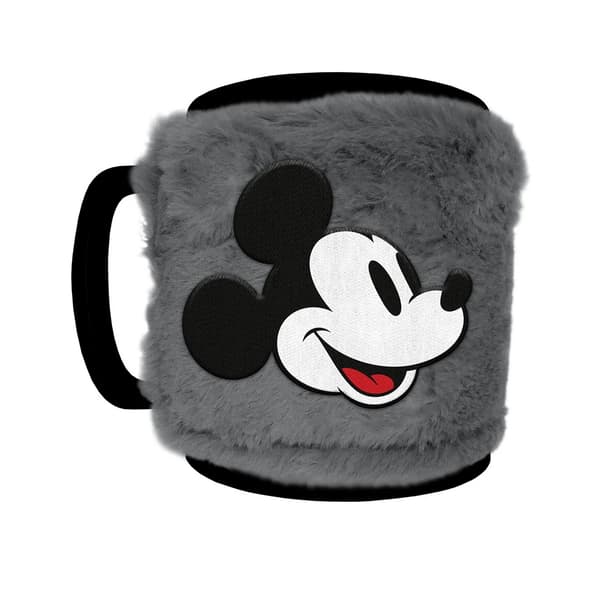Disney Smile Fluffy Mickey Mouse Keramikmugg 440ml One Size Bla Black/Grey/Red One Size