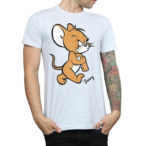 Tom och Jerry Herr Angry Mouse T-shirt M Sports Grey Sports Grey M