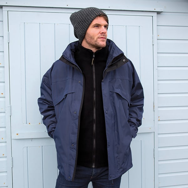 Resultat Herr 3 In 1 Zip And Clip StormDri Waterproof Windproof J Navy Blue XS