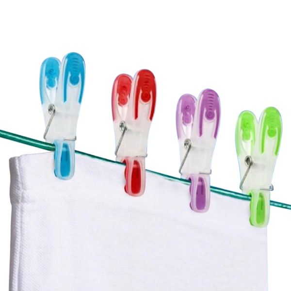 SupaHome Soft Grip Klädnypor i Plast (Förpackning om 20) En Storlek M Multicoloured One Size
