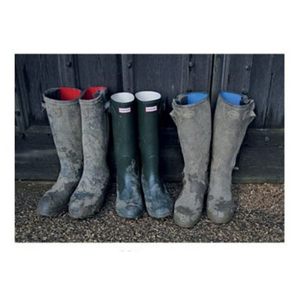 Kevin Milner Wellingtons Countryside Gratulationskort En Storlek Mu Multicoloured One Size