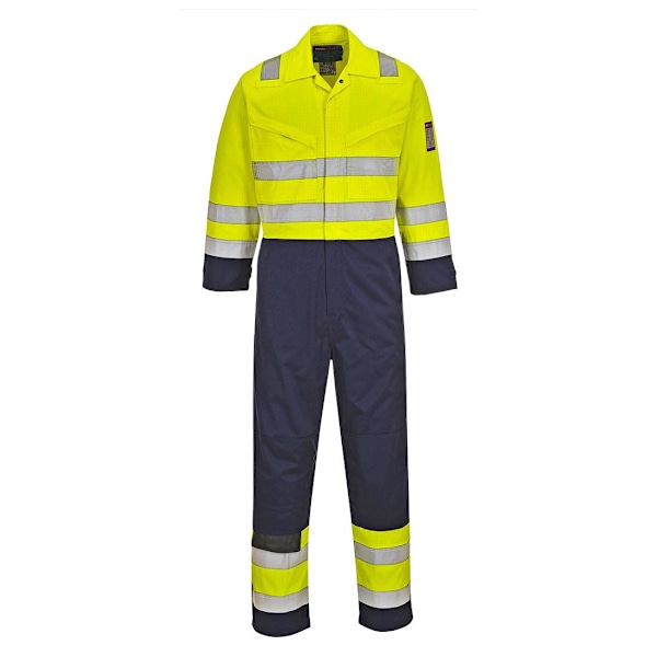 Portwest Unisex Vuxen Modaflame Hög Synlighet Överalls XL Gul/Marinblå Yellow/Navy XL