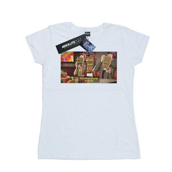 Scoobynatural Dam/Kvinnor Övernaturliga Snacks Bomull T-shirt White L