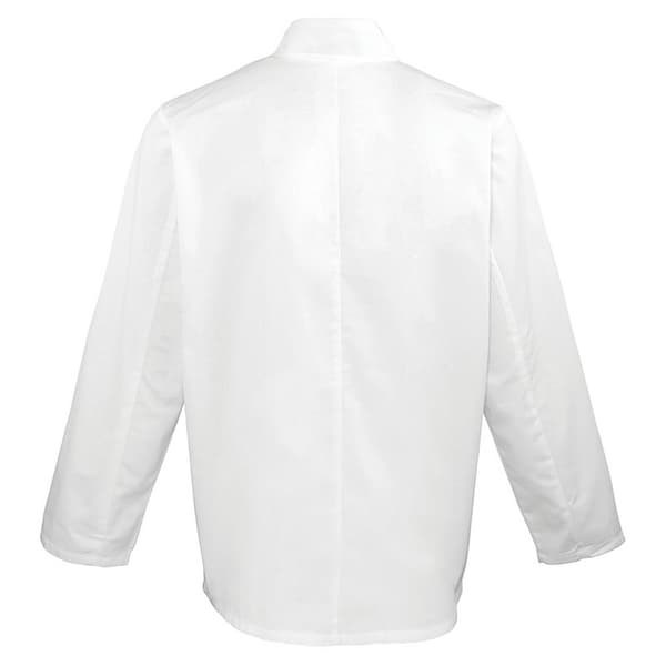 Premier Coolchecker Långärmad Kockjacka för Män 3XL Vit White 3XL
