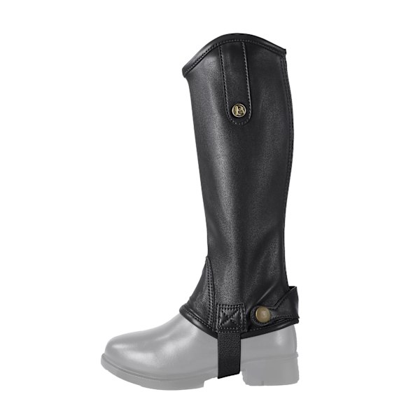 Brogini Unisex Barn Läder Treviso Piccino Chaps Storlek 10 år Black Age 10