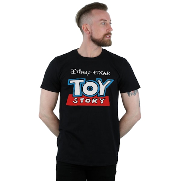 Disney Herr Toy Story Cartoon Logo T-shirt S Svart Black S