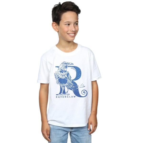 Harry Potter Boys Ravenclaw Glitter T-Shirt 12-13 Years White White 12-13 Years