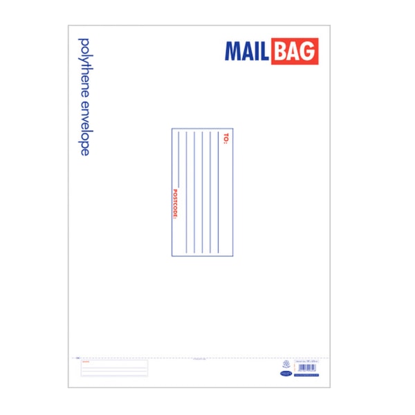 Länspapper Postpåsar av polyetenkuvert (förpackning om 25) Sma White Small