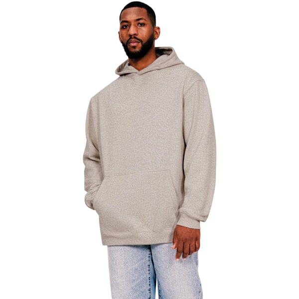 Casual Classics Herr Ringspun Bomull Hög Överdimensionerad Hoodie L Han Heather Grey L