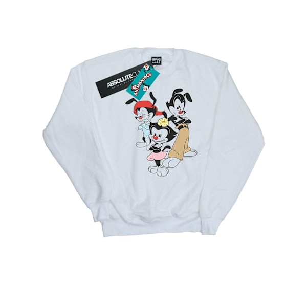 Animaniacs Boys Dot Wakko And Yakko Sweatshirt 12-13 År Vit White 12-13 Years