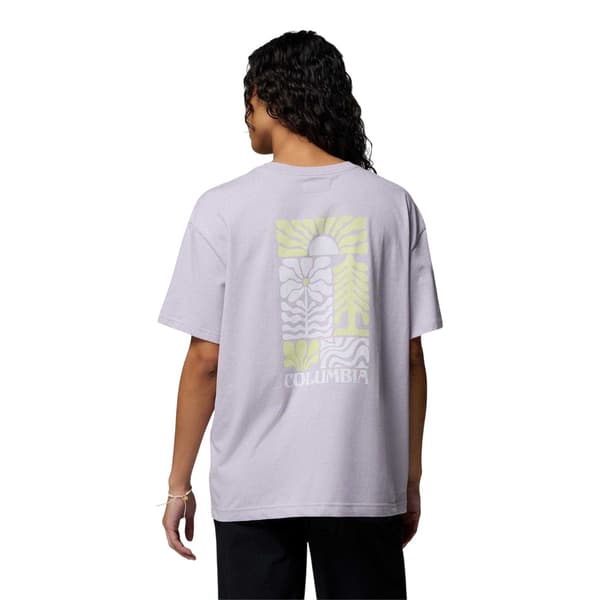 Columbia Dam/Dam Floral Oversized T-shirt M Lavendel Lavender M