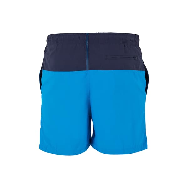 Urban Classics Badshorts för män Block M Marinblå/Turkos Navy/Turquoise M
