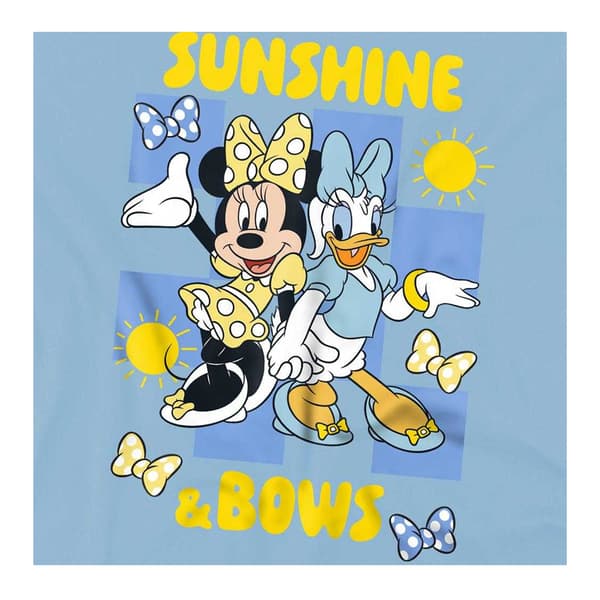 Disney Barn/Barn Sunshine & Bows Minnie Mouse & Daisy Tröja Light Blue 7-8 Years