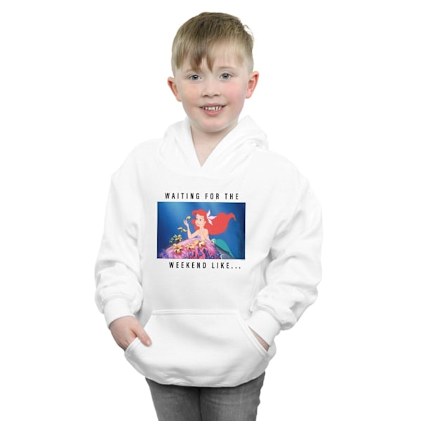 Disney Princess Boys Ariel Väntar På Helgen Hoodie 9-11 White 9-11 Years