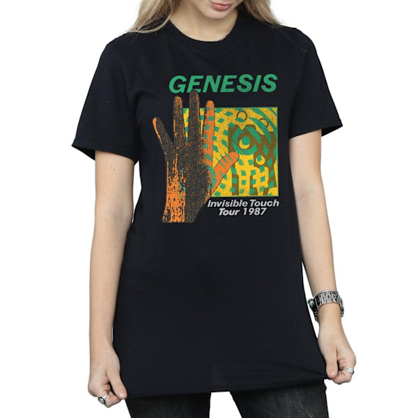 Genesis Womens/Ladies Invisible Touch Tour Cotton Boyfriend T-S Black 3XL