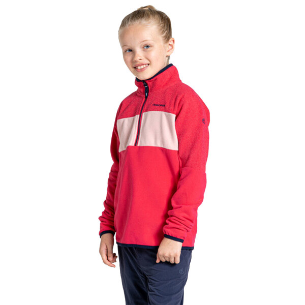 Craghoppers Barn/Barn Linden Halv Zip Fleece Topp 5-6 år Orchid Flower 5-6 Years