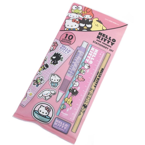 Hello Kitty Skrivset En Storlek Flerfärgad Multicoloured One Size