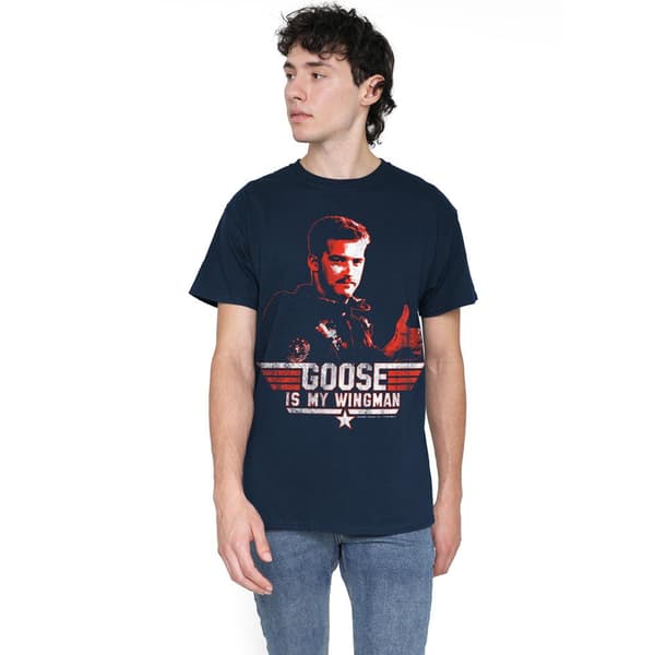 Top Gun Herr Wingman Goose T-Shirt S Marinblå Navy S