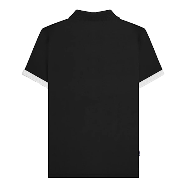 Lambretta Herr Vintage Panel Polo Tröja S Svart/Vit Black/White S