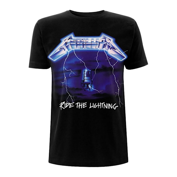 Metallica Unisex Adult Ride The Lightning Tracks Back Print T-S Black M