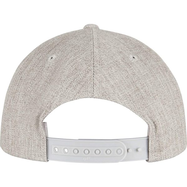 Yupoong Unisex Adult Flexfit 5 Panel Snapback Cap One Size Grå Grey Heather One Size