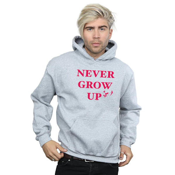 Disney Herr Peter Pan Never Grow Up Hoodie 4XL Sports Grey Sports Grey 4XL