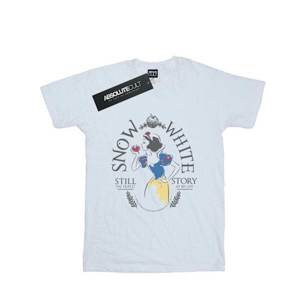 Disney Princess Girls Snow White Fairest Story Bomull T-shirt 5 White 5-6 Years
