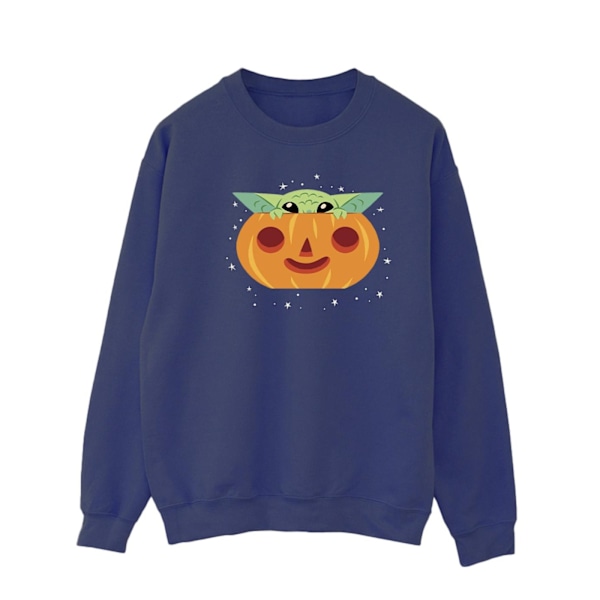 Star Wars Herr The Mandalorian Grogu Pumpa Sweatshirt XL Marinblå Navy Blue XL