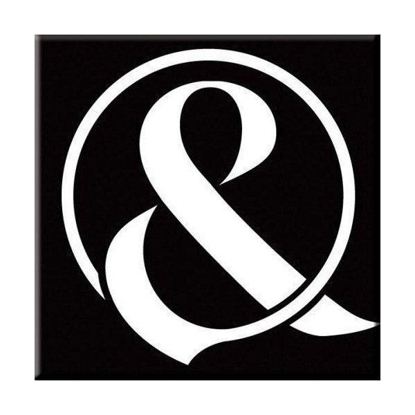 Of Mice And Men Ampersand Kylskåpsmagnet En Storlek Svart/Vit Black/White One Size