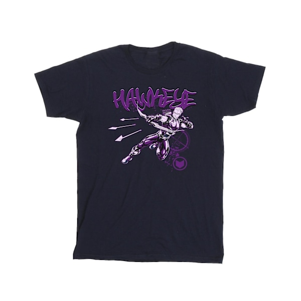 Marvel Boys Hawkeye Shoots T-Shirt 5-6 år Marinblå Navy Blue 5-6 Years