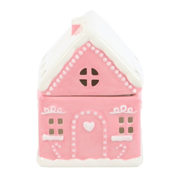 Pepparkakshus Oljelampa i Stengods Rosa Pink One Size