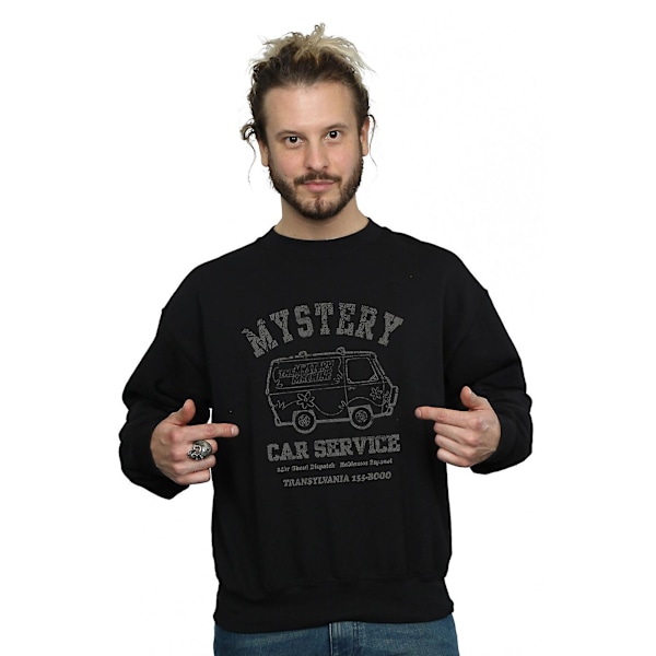 Scooby Doo Herr Mystery Car Service Sweatshirt XXL Svart Black XXL