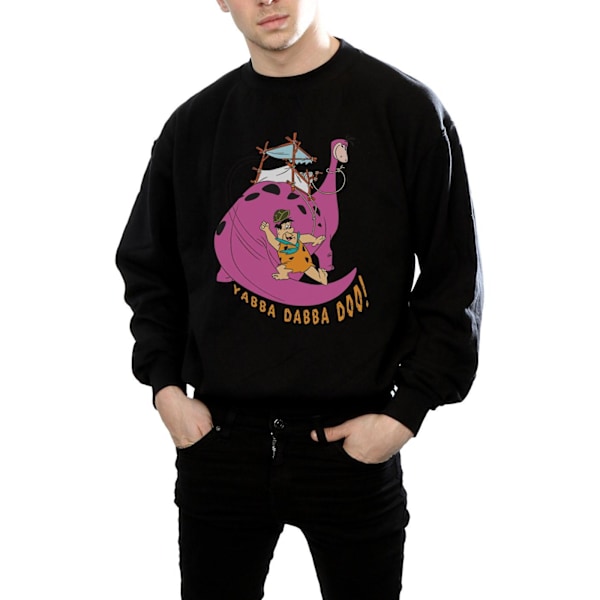 The Flintstones Herr Yabba Dabba Doo Sweatshirt XL Svart Black XL