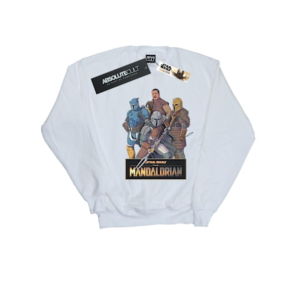 Star Wars Herr The Mandalorian Karaktär Collage Sweatshirt S W White S