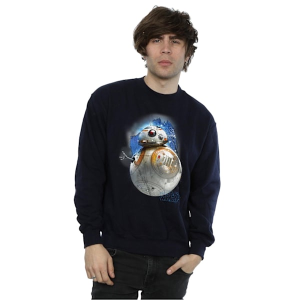 Star Wars The Last Jedi BB-8 Borstad Sweatshirt XXL Marinblå Navy Blue XXL