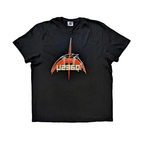 U2 Unisex Vuxen 360 Degree Tour 2009 Baktryck Logo T-Shirt S Black/Orange S
