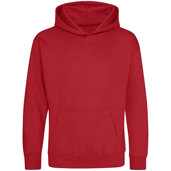 Awdis Barn/Kids Hoodie 12-13 År Eldröd Fire Red 12-13 Years