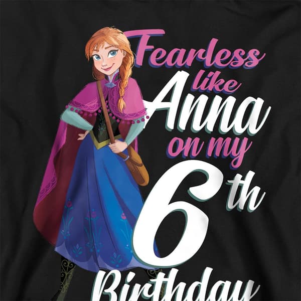 Frozen Barn/Barn Heltemodig Som Anna 6-årsdag Tröja Black 9-11 Years