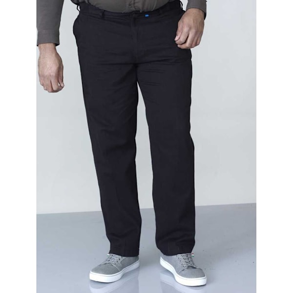 Duke Herr D555 Bruno Kingsize Chinos 40R Svart Black 40R