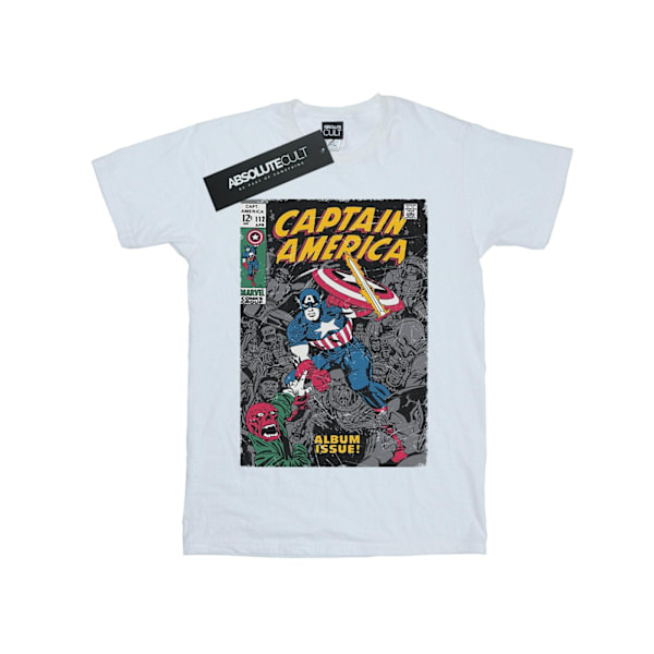 Marvel Boys Captain America Album Issue Cover T-Shirt 5-6 år White 5-6 Years